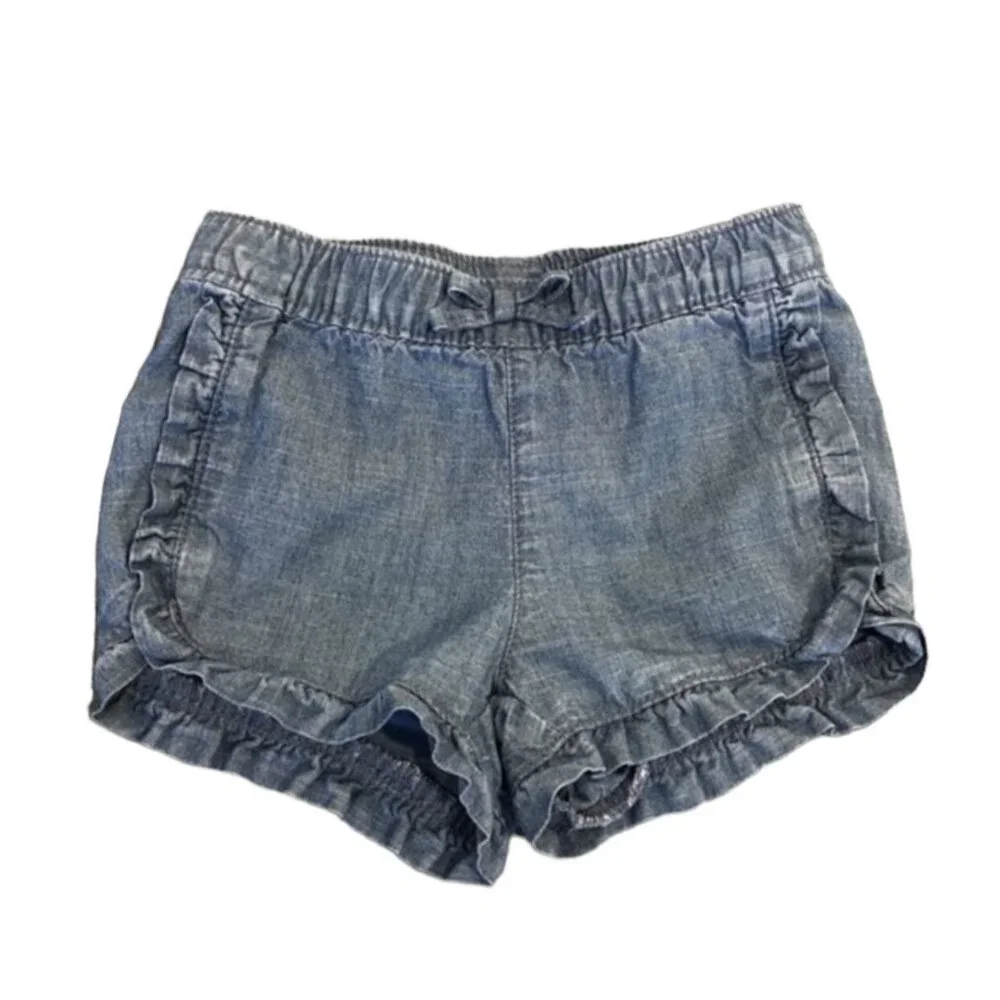 Old Navy 6-12m Chambray Ruffle Shorts